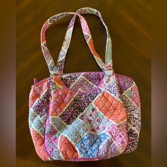 VERA BRADLEY GLENNA MODERN MEDLEY PRINT SHOULDER BAG Tote - Picture 4 of 16